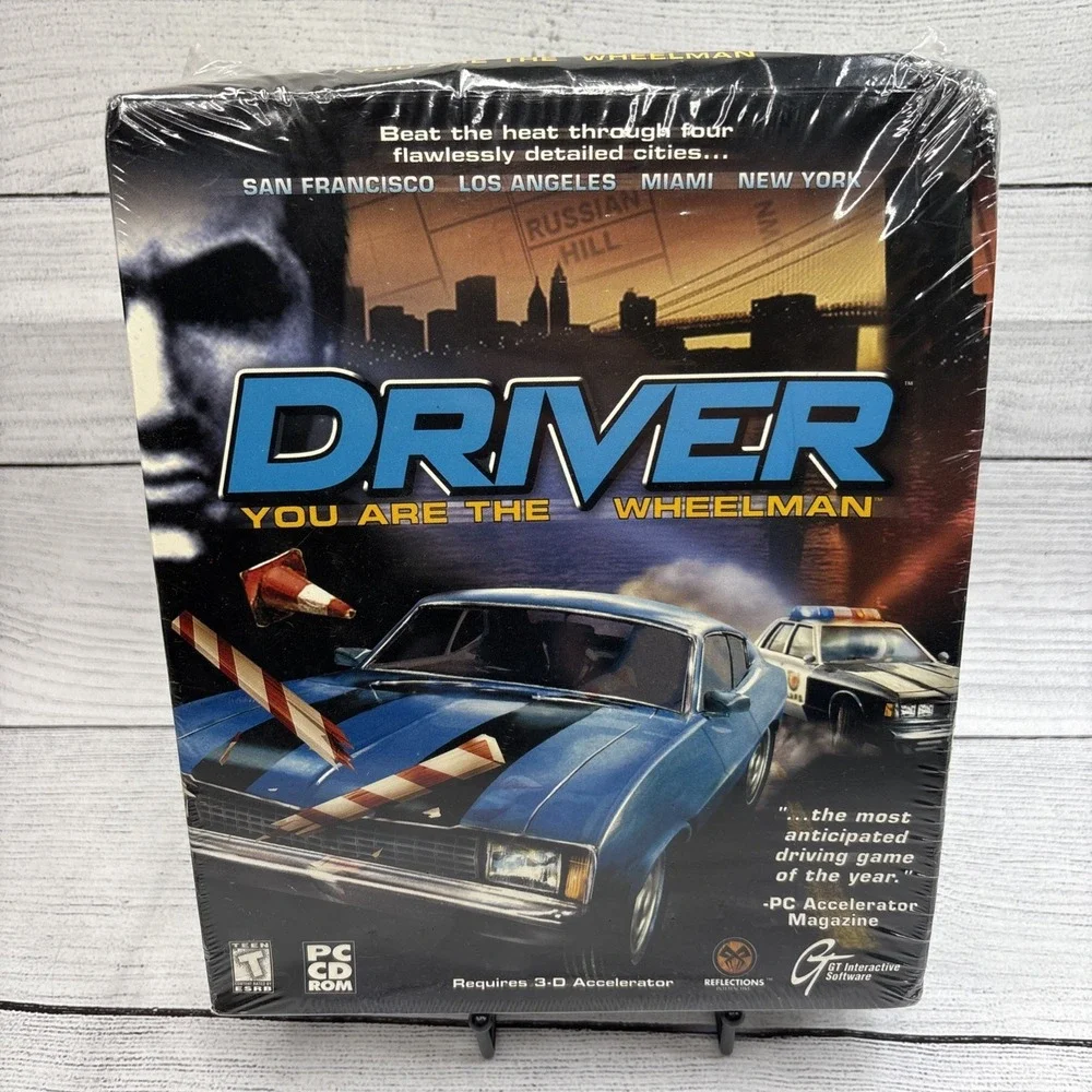 Driver: You Are the Wheelman PC CD-ROM Windows Rare Big Box 1999 New‎ Sealed